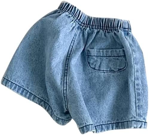 EISHOW Unisex Denim Bloomers Shorts 2pcs Set for 0-3 Years