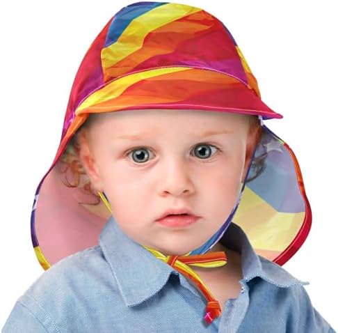 Adjustable Rainbow Flag Sun Hat