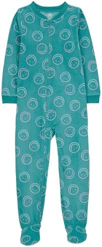 Carters Big Girls Footed Microfleece PJs Sleeper Pajamas