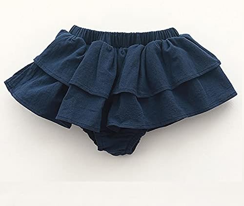 3-Piece Dependency-Free Cotton Ruffle Shorts Set