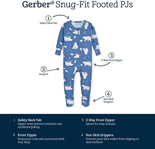 Gerber Baby Girls Toddler Buttery-Soft Pajamas