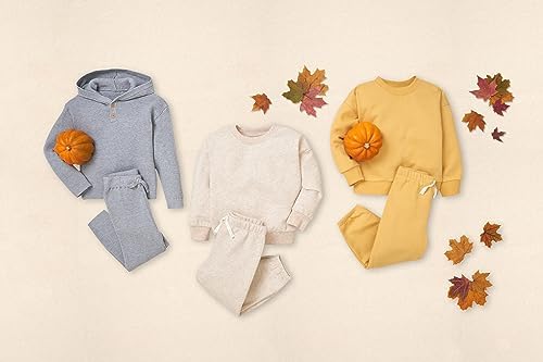 Perfect cozy two-piece set for baby girlsnestling all year round