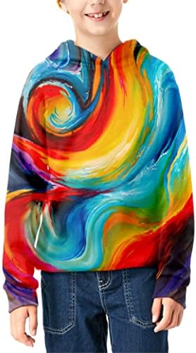 Linnhoy 3D Digital Printed Hoodie for Kids - Boys Girls