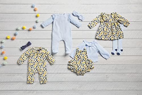 Mud Pie Baby Girls Sleepers Headband Set