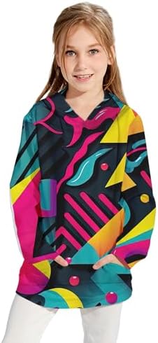 Goodstoworld 3D Graphic Pouchy Hoodie Boys Girls 5-16 Years - Warm Cozy