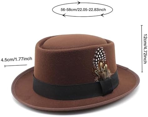 Mens Feathered Western Cowboy Hat for lederhosen and costume Stylish and practical