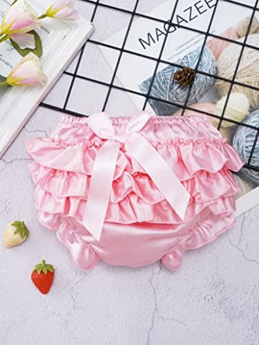 Yartina Diaper Cover Ruffled Bloomer for Newborn Girl