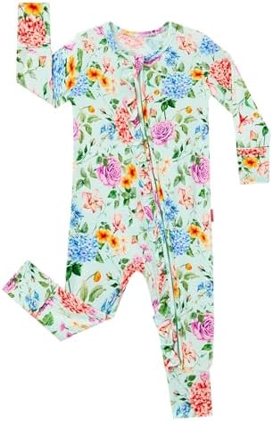 EASWEET Bamboo Viscose Pajamas for Baby Girls Soft Stretchy and Adorable