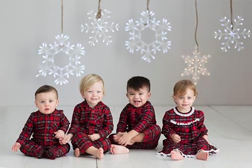 Little Me Christmas Plaid Pajama Set for Baby Girls