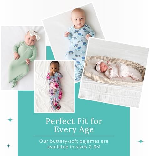 Posh Peanut Newborn Knotted Baby Gown 0-3 Months