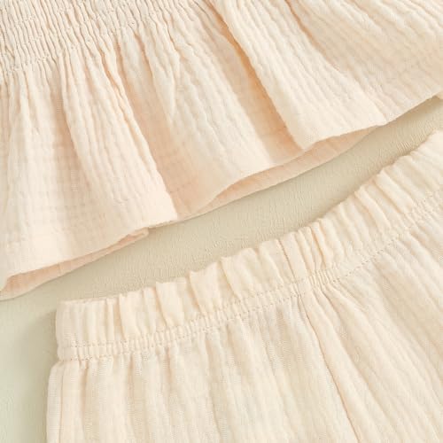Toddler Girl Linen Camisole Pants Set