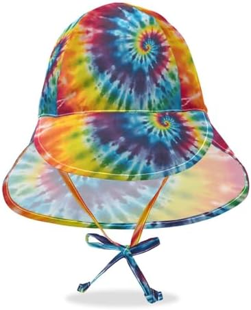 Emelivor Tie-Dye Spiral Baby Sun Hat UPF 50
