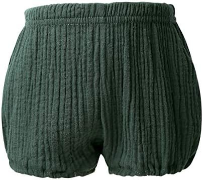High-Quality Diaper Cover Linen Blend Shorts for Babies