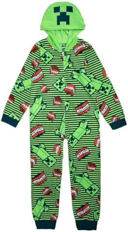 Minecraft Boys One-Piece Hooded Suit