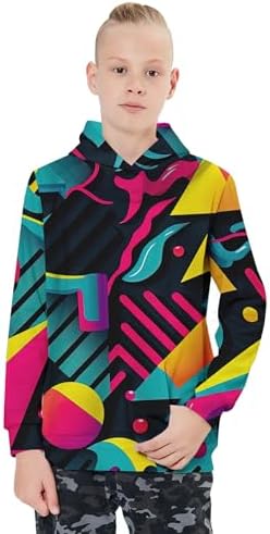Goodstoworld 3D Graphic Pouchy Hoodie Boys Girls 5-16 Years - Warm Cozy