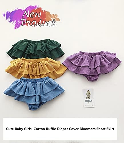 3-Piece Dependency-Free Cotton Ruffle Shorts Set