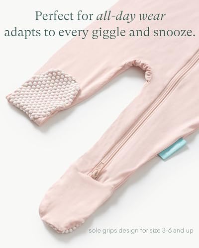 Moisture-Wicking Baby Pajamas with Double Zipper