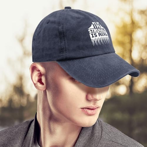 Struggle Is Real Gardening Hat in Black for Men and Boys