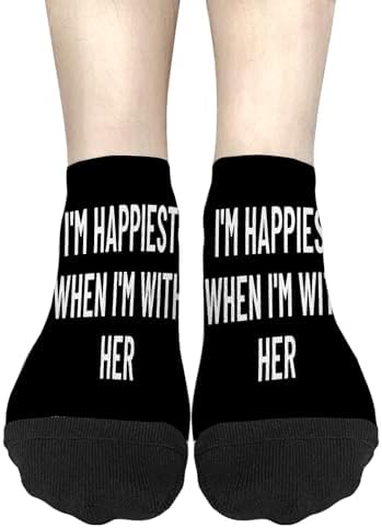 Im Happiest When Im With Her Low Anklesocks