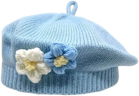 Cozy Knitted Beret for Toddler Girls Stretchy Fit Trendy Design