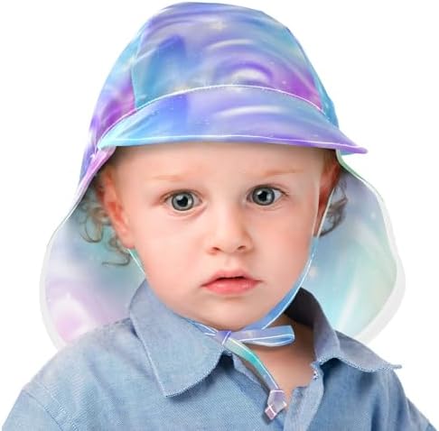 WIFIU Baby Sun Hat for Girls Boys Rainbow Waves 2-4T