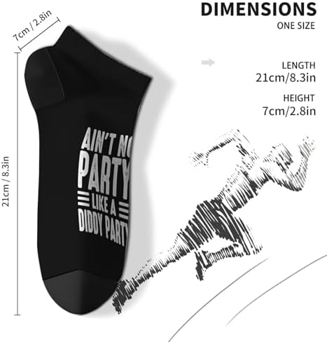Aint No Partys Like A Diddy Partys Mens Calf Socks Liner