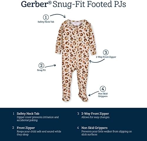 Gerber Baby Girls Butter-Soft Snug Fit Pajamas