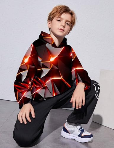 Premium 3D Print Graphic Pullover for Boys