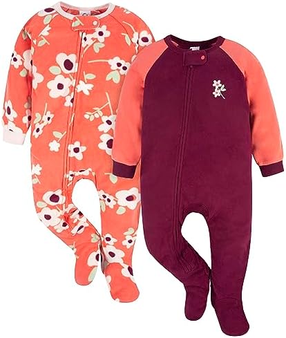 Gerber Toddler Pajamas Set - Flame-Resistant Soft Fleece 2-Pack