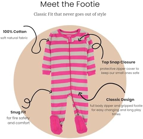 Leveret Kids Pajamas Comfort Quality for Babies