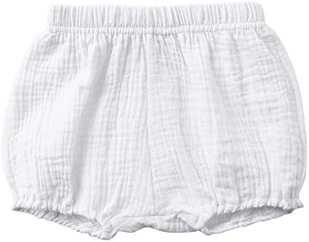 Baby Girls Ruffle Bloomer Shorts Cute Cotton Linen Diaper Covers