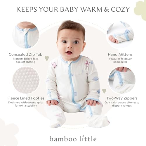 Bamboo Little Soft Footie Pajamas for Babies