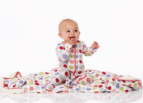 KicKee Print Footie with Zipper 90s Style Ultra Soft Pajamas