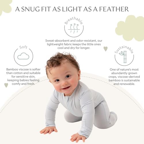 Bamboo Little Soft Footie Pajamas for Babies