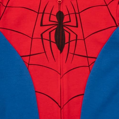 Marvel Spider-Man Boys Zip-Up Fleece Hoodie for Toddlers Cool Action