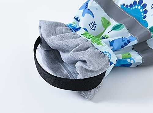 Cartoon Dinosaur Print Child Rain Pants