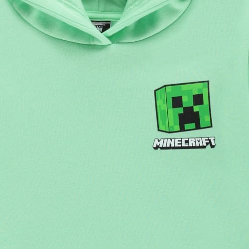 Minecraft Boys Video Game Hoodie Black Green
