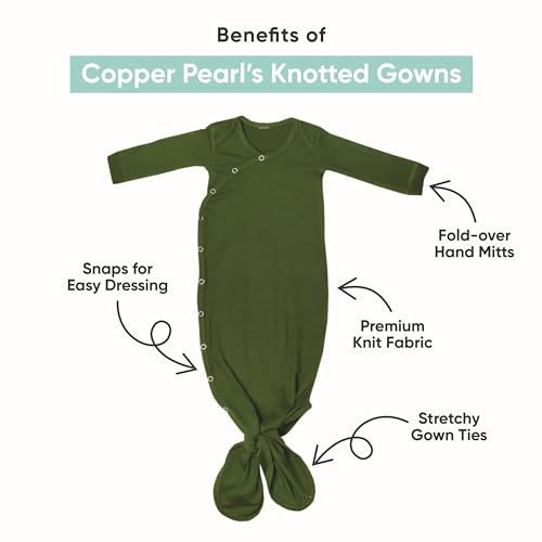 Copper Pearl Knotted Newborn Sleepers