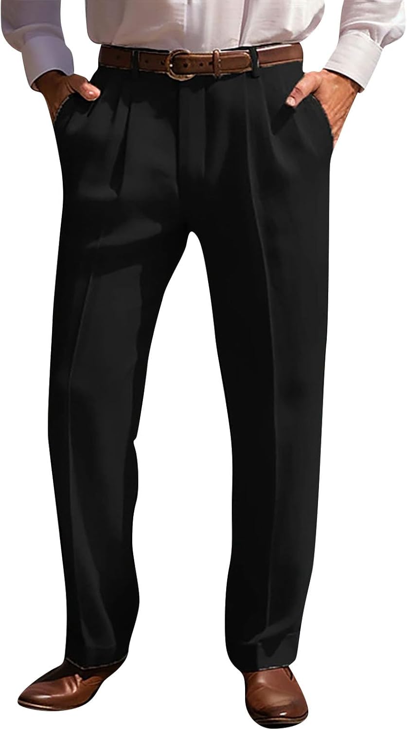 Premium Cotton Linen Pants Business Briefs