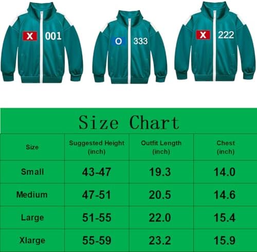 Perfect for Kids Green Tracksuit with K-Drama Player Number
