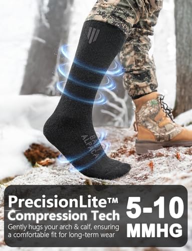Alpaca Wool Thermal Socks for Warm Success in Winter Hunting