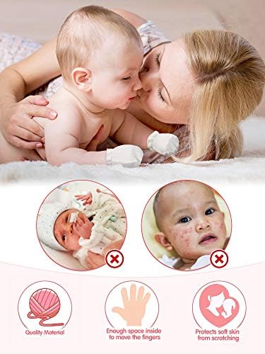 Geyoga 24-Piece Newborn Baby Mittens Girls Boys