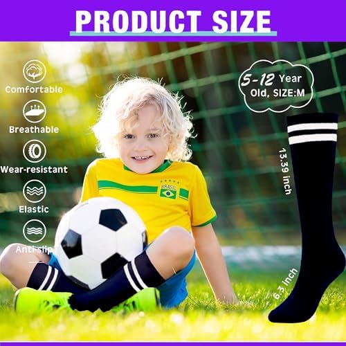 Knee-High Soccer Football Socks for Kids