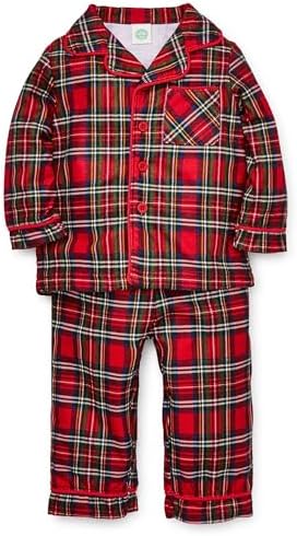 Little Me Christmas Plaid Pajama Set for Baby Girls