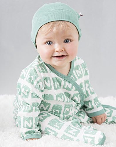 Babysoy Organic Alphabet Footie Onepiece for Newborns 03-06 Months