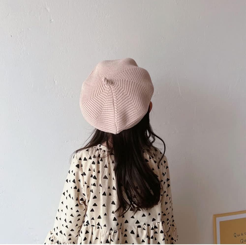 Trendy Soft Knitted Beret for Little Ones with Cozy Fit