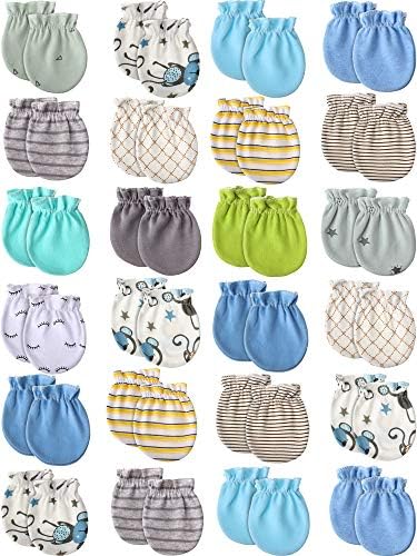 Geyoga 24-Piece Newborn Baby Mittens Girls Boys