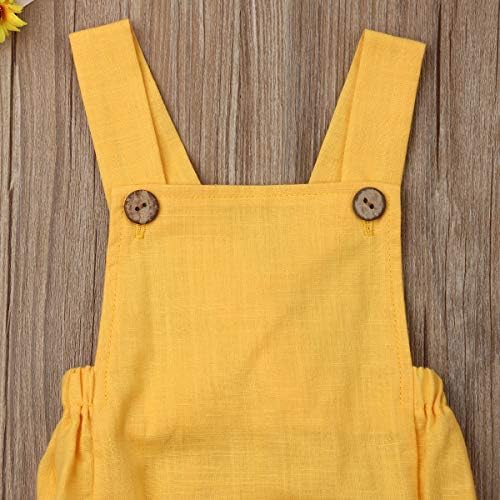 Unisex Solid Color Romper for Babies