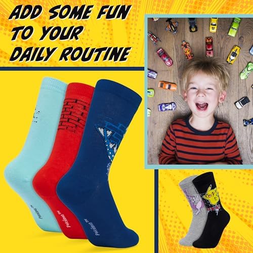 Pokmon Boys Calf Socks - Super Soft Cushy for Kids