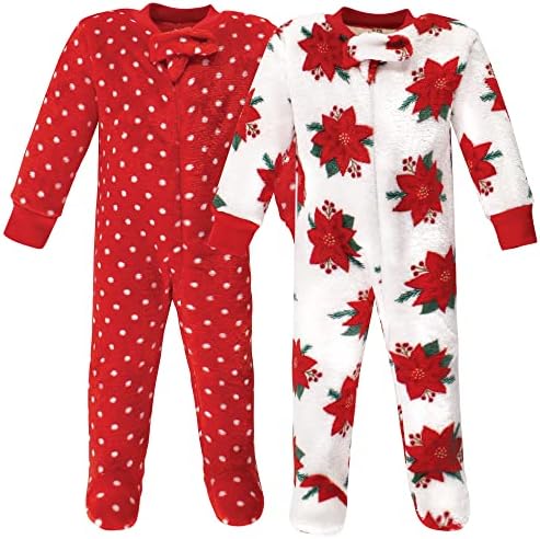 Hudson Baby Baby Girls Plush Sleep and Play Set